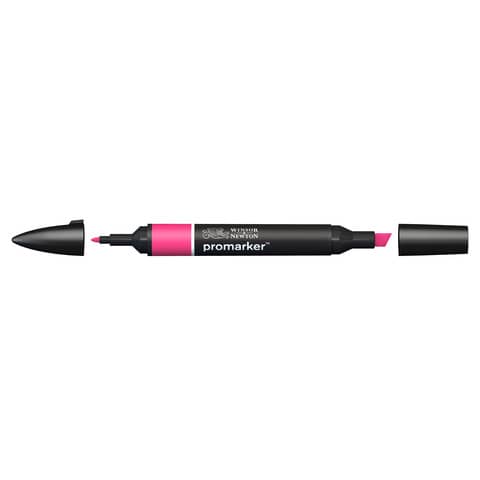 Pennarelli Winsor&Newton Promarker doppia punta fine-larga - carmine R156 - 0203127